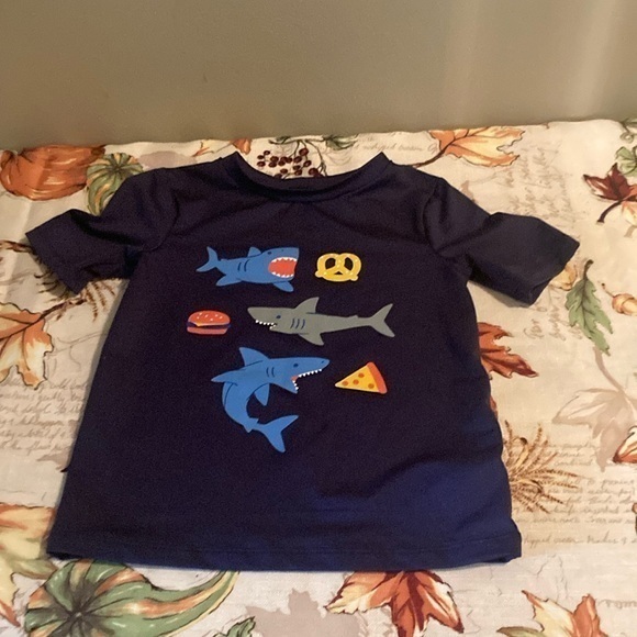 10/$25 Cat & Jack Rashguard Dinosaurs - Picture 1 of 8